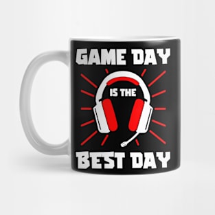 Game day is the best day. Funny Gamer Gift Idea Mug